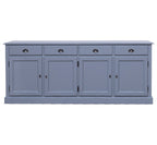 Sideboard Landhausmöbel Kiefernholz Massiv 224x90x45 cm