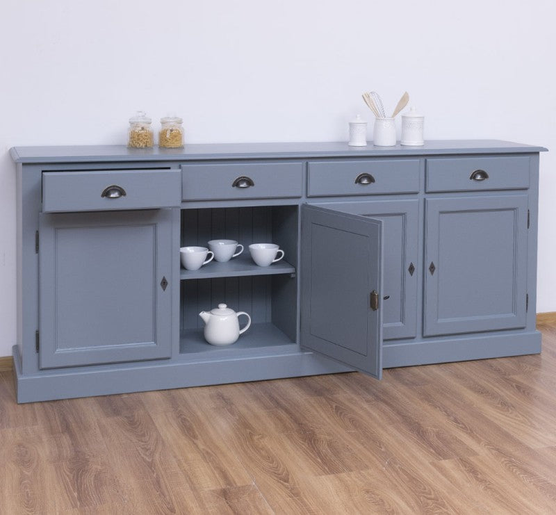 Sideboard Landhausmöbel Kiefernholz Massiv 224x90x45 cm