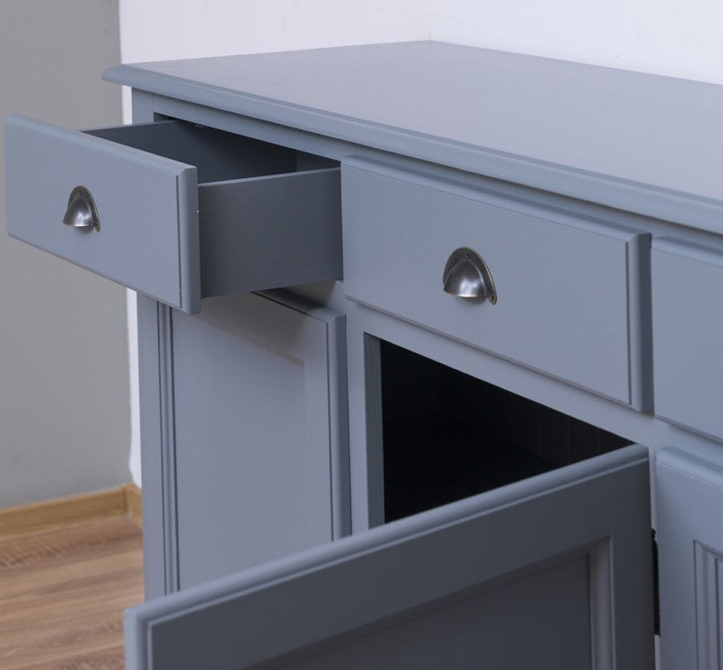 Sideboard Landhausmöbel Kiefernholz Massiv 224x90x45 cm