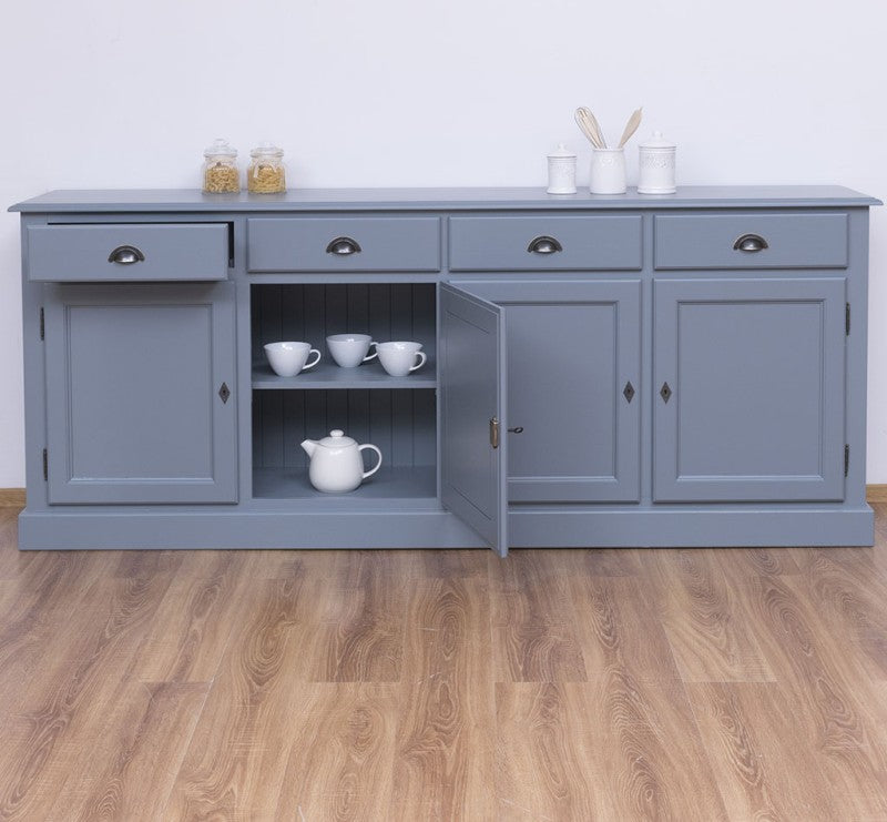 Sideboard Landhausmöbel Kiefernholz Massiv 224x90x45 cm