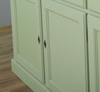 Sideboard Hellgrün Landhausmöbel Kiefernholz Massiv 224x90x45 cm