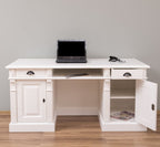 Schreibtisch 160x78x70 cm Kiefernholz massiv