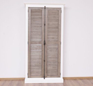 Shabby Chic Schrank 109x210x40 cm  Kiefernholz massiv