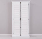 Landhausmöbel Schrank Weiß 109x210x40 cm Kiefernholz massiv