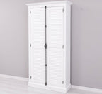 Landhausmöbel Schrank Weiß 109x210x40 cm Kiefernholz massiv