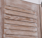 Landhausmöbel Schrank Weiß und Natur 109x210x40 cm Kiefernholz massiv