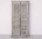 Schrank Shabby Chic 109x210x40 cm Kiefernholz massiv