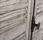 Schrank Shabby Chic 109x210x40 cm Kiefernholz massiv