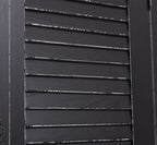 Landhausmöbel Schrank Schwarz 109x210x40 cm Kiefernholz massiv