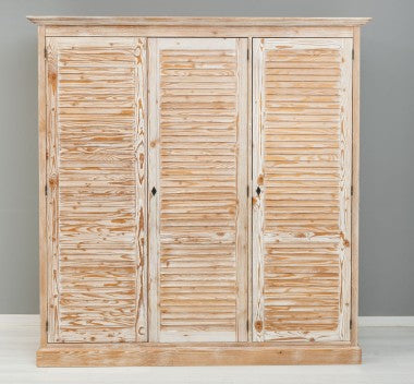 Schrank Kleiderschrank 194x200x59 cm Kiefernholz massiv
