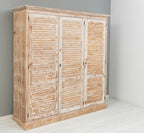 Schrank Kleiderschrank 194x200x59 cm Kiefernholz massiv