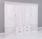Schrank Kleiderschrank 232x197x59 cm Kiefernholz massiv