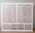 Schrank Shabby Chic Kleiderschrank 232x197x59 cm Kiefernholz massiv