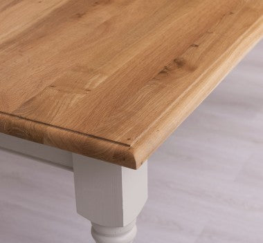 Esstisch Kiefernholz Eichenholz Massiv 210x78x90 cm