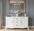 Landhausstil Kommode Sideboard 158x89x48 cm Kiefernholz massiv