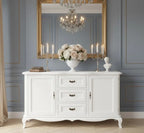 Landhausstil Kommode Sideboard 158x89x48 cm Kiefernholz massiv