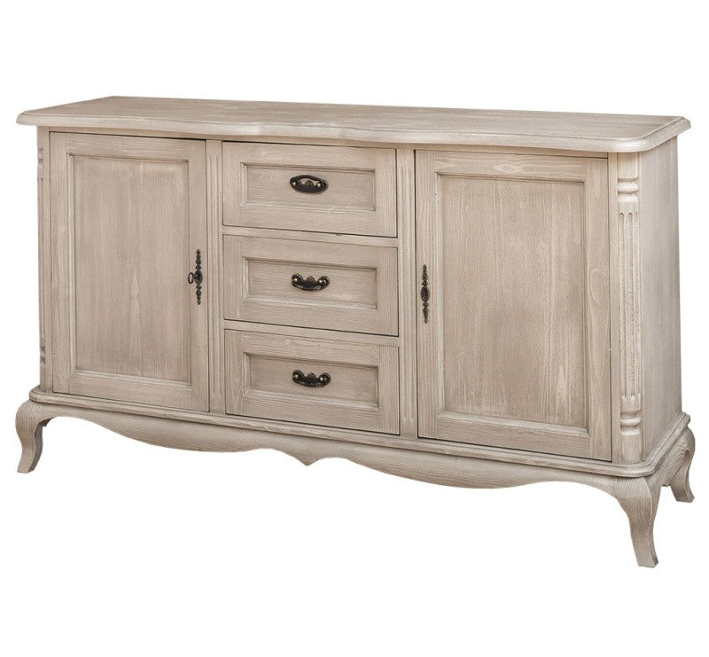 Landhausstil Kommode Sideboard 158x89x48 cm Kiefernholz massiv
