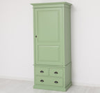 Landhaus Schrank Grün 85x197x59 cm Kiefernholz massiv