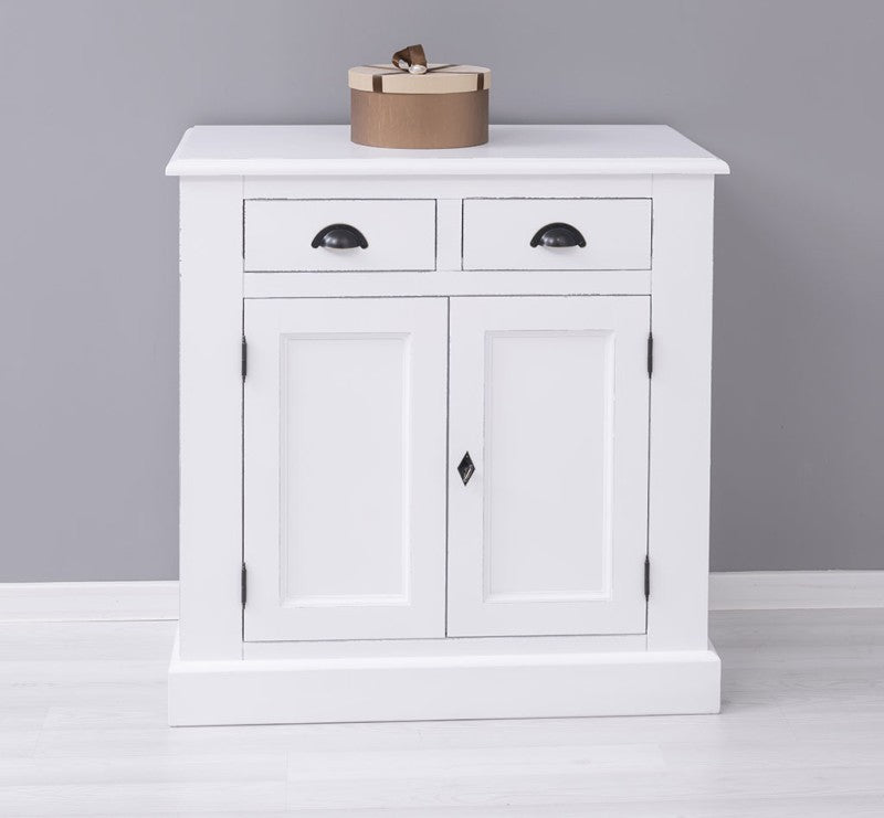 Kommode Weiß Landhausmöbel Kiefernholz Massiv 90x93x47 cm