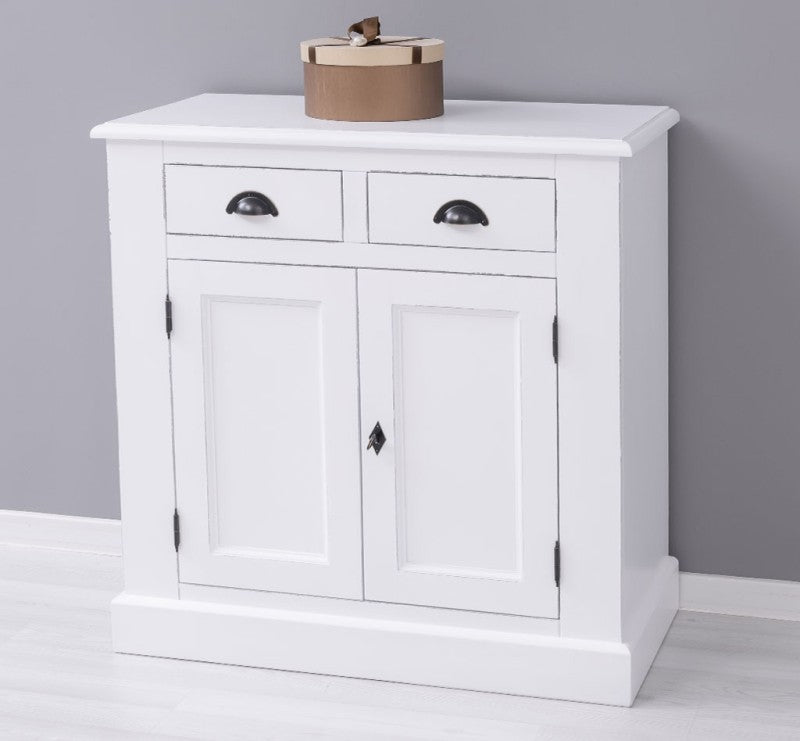 Kommode Weiß Landhausmöbel Kiefernholz Massiv 90x93x47 cm