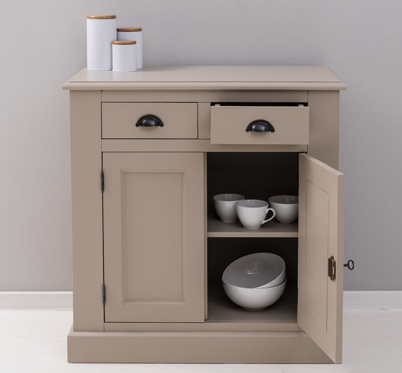 Kommode Taupe Landhausmöbel Kiefernholz Massiv 90x93x47 cm