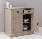 Kommode Taupe Landhausmöbel Kiefernholz Massiv 90x93x47 cm