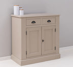 Kommode Taupe Landhausmöbel Kiefernholz Massiv 90x93x47 cm