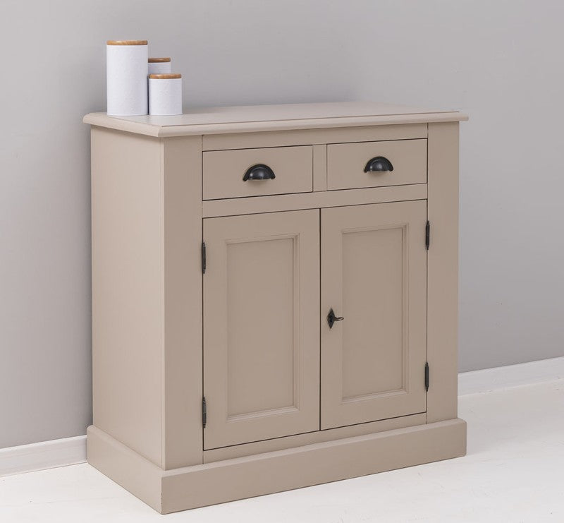 Kommode Taupe Landhausmöbel Kiefernholz Massiv 90x93x47 cm