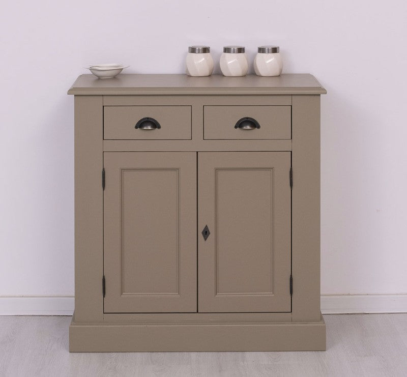 Kommode Braungrau Landhausmöbel Kiefernholz Massiv 90x93x47 cm