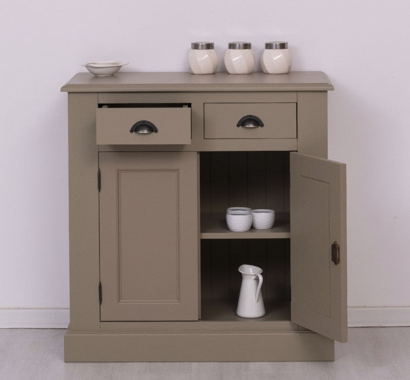 Kommode Braungrau Landhausmöbel Kiefernholz Massiv 90x93x47 cm