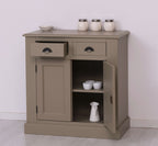 Kommode Braungrau Landhausmöbel Kiefernholz Massiv 90x93x47 cm