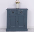 Kommode Antikblau Landhausmöbel Kiefernholz Massiv 90x93x47 cm