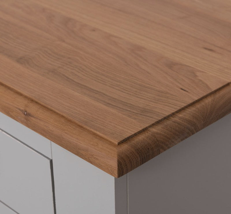 Kommode Grau Landhausmöbel Kiefernholz Massiv 90x93x47 cm