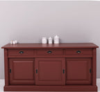Sideboard Bordeaux Landhausmöbel Kiefernholz Massiv 176x85x51 cm