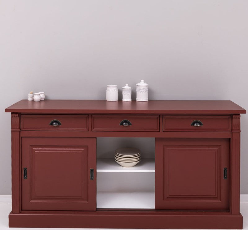 Sideboard Bordeaux Landhausmöbel Kiefernholz Massiv 176x85x51 cm
