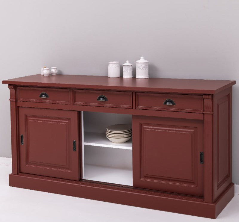 Sideboard Bordeaux Landhausmöbel Kiefernholz Massiv 176x85x51 cm
