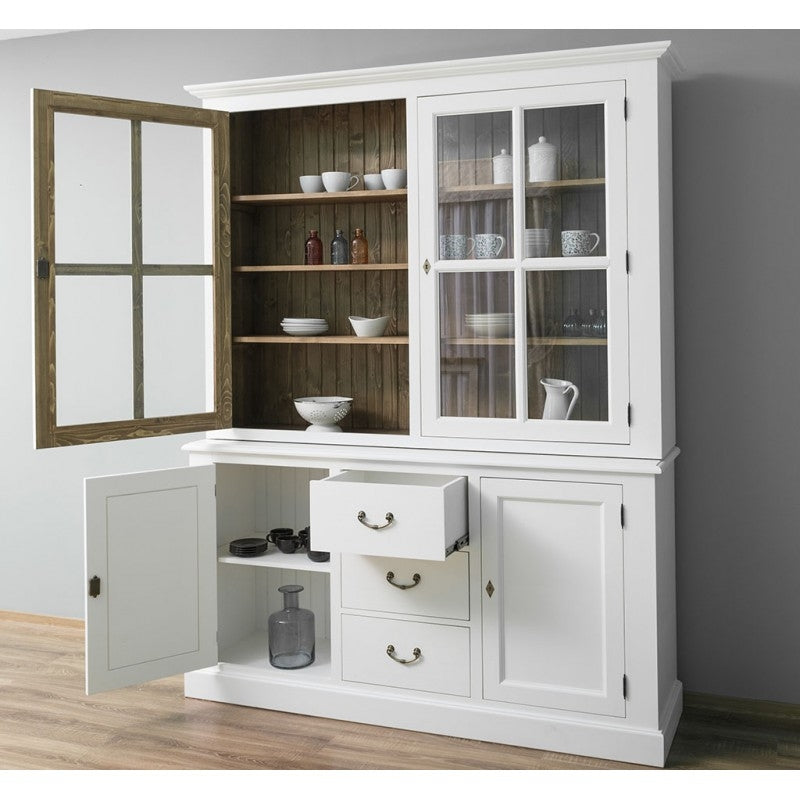 Büffet Weiß Kiefernholz Massiv 179x225x47cm