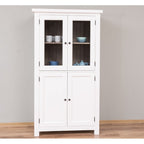 Büffet-Schrank Weiß Kiefernholz Massiv 100x180x50cm