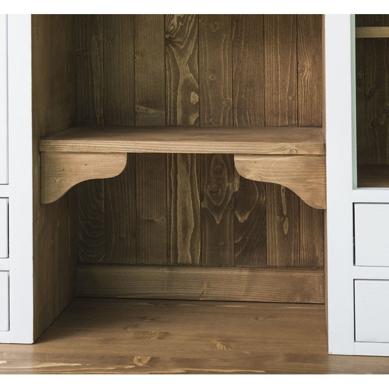 Büffet Weiß Kiefernholz Massiv 137x197x50cm