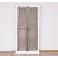 Schrank Weiß-Natur Kiefernholz Massiv 109x210x40cm