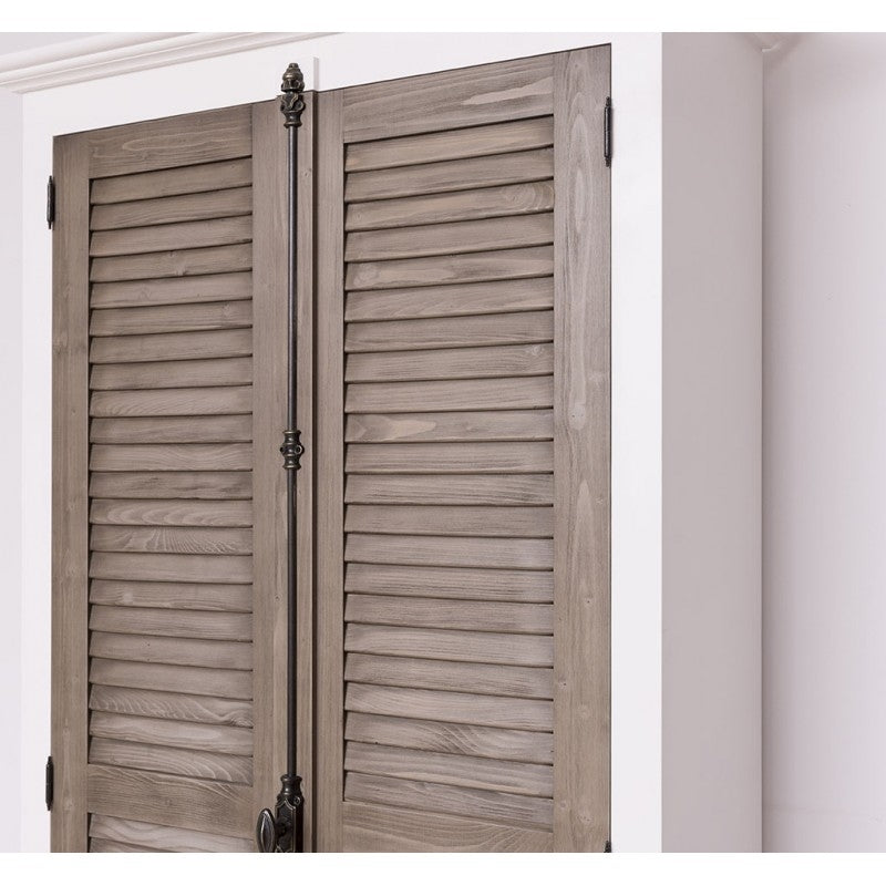 Schrank Weiß-Natur Kiefernholz Massiv 109x210x40cm