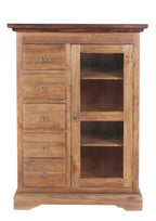 Teakholz Schrank Natur 86x122x39cm Massiv