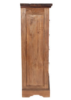 Teakholz Schrank Natur 86x122x39cm Massiv